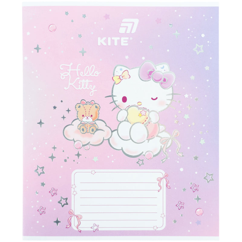 Зошит шкільний Kite Hello Kitty HK26-235-1, 12 аркушів, коса лінія. Фото 6