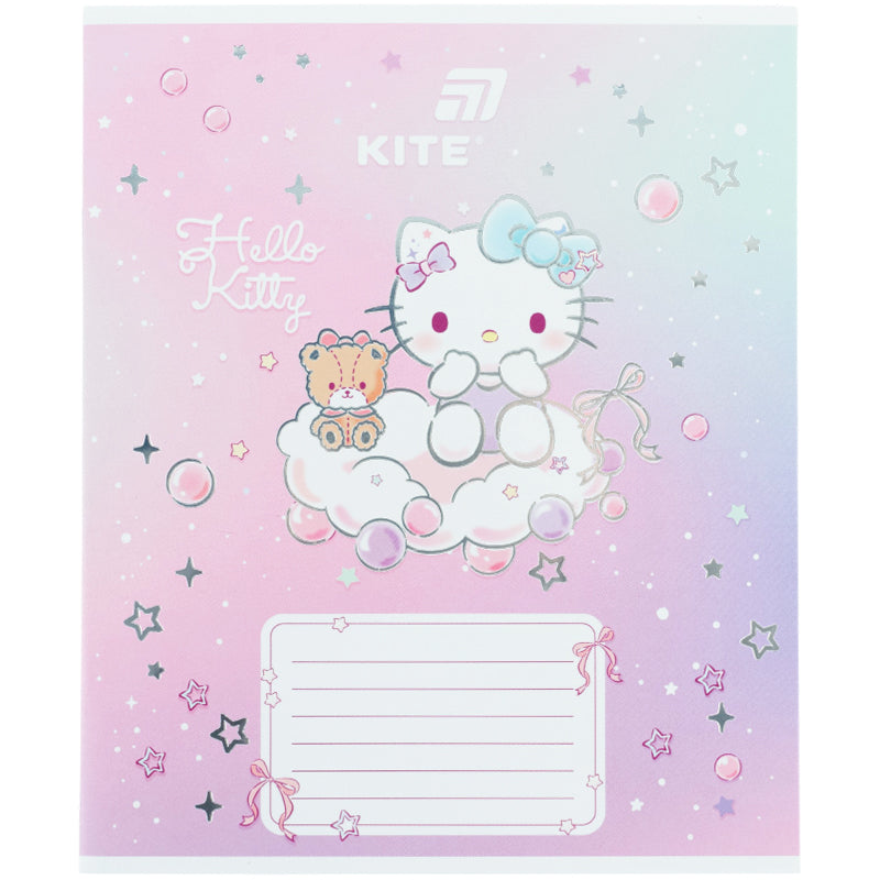 Зошит шкільний Kite Hello Kitty HK26-235-1, 12 аркушів, коса лінія. Фото 12