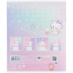 Зошит шкільний Kite Hello Kitty HK26-235-1, 12 аркушів, коса лінія. Фото 14