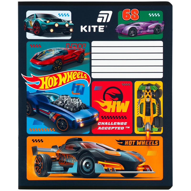 Зошит шкільний Kite Hot Wheels HW26-234, 12 аркушів, лінія. Фото 8