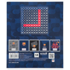 Зошит шкільний Kite FC Barcelona BC26-236, 18 аркушів, клітинка. Фото 14