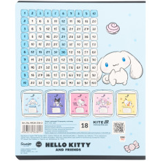 Зошит шкільний Kite Hello Kitty HK26-236-2, 18 аркушів, клітинка. Фото 6