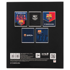Зошит шкільний Kite FC Barcelona BC26-238, 24 аркуші, клітинка. Фото 22