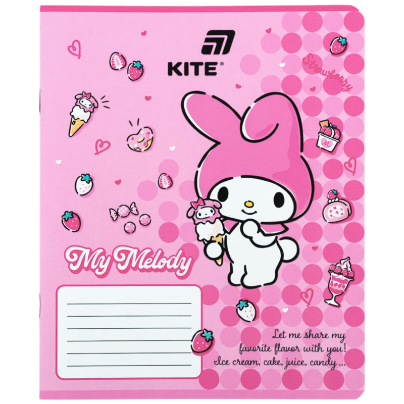 Зошит шкільний Kite Hello Kitty HK26-232, 12 аркушів, клітинка. Фото 9