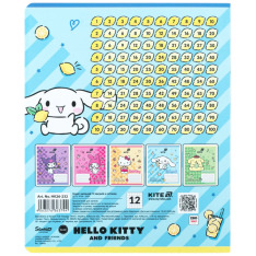 Зошит шкільний Kite Hello Kitty HK26-232, 12 аркушів, клітинка. Фото 8