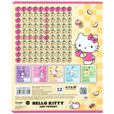 Зошит шкільний Kite Hello Kitty HK26-232, 12 аркушів, клітинка. Фото 14