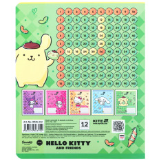 Зошит шкільний Kite Hello Kitty HK26-232, 12 аркушів, клітинка. Фото 17