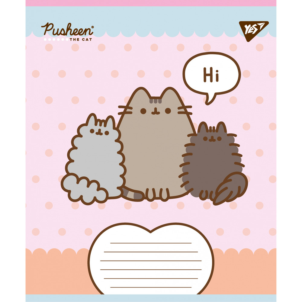 Зошит учнівський шкільний Yes Pusheen Weekend А5 12 аркушів лінія 767608. Фото 6