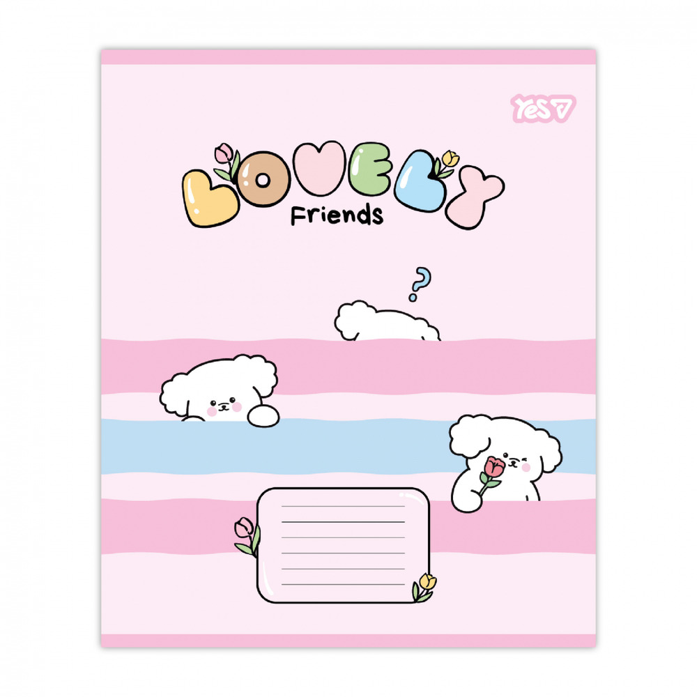 Зошит шкільний Yes Lovely Friends А5 12 аркушів коса лінія 768644. Фото 3