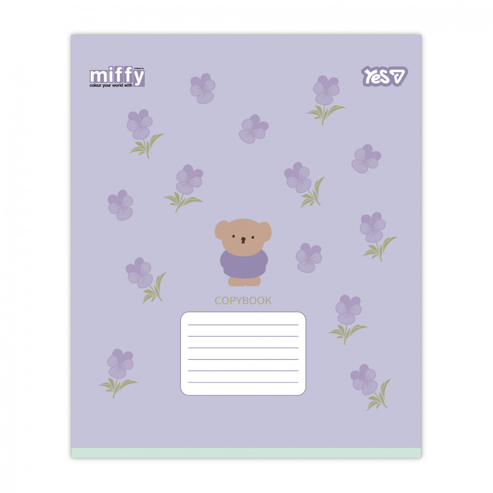 Зошит шкільний Yes Miffy Flowers А5 12 аркушів клітинка 768708. Фото 2