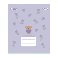 Зошит шкільний Yes Miffy Flowers А5 12 аркушів коса лінія 768710. Фото 2