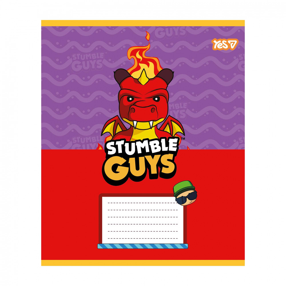 Зошит шкільний Yes Stumble Guys А5 12 аркушів клітинка 768728. Фото 2