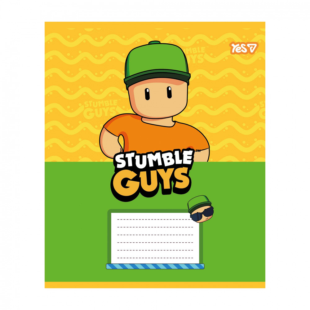 Зошит шкільний Yes Stumble Guys А5 12 аркушів коса лінія 768730. Фото 3