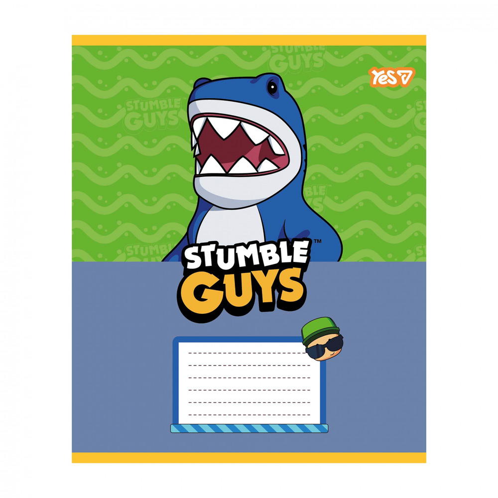 Зошит шкільний Yes Stumble Guys А5 12 аркушів коса лінія 768730. Фото 6