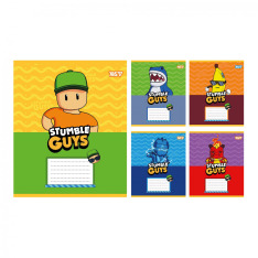 Зошит шкільний Yes Stumble Guys А5 12 аркушів коса лінія 768730