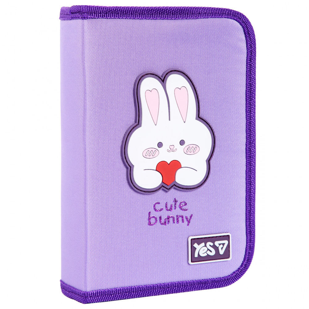 Пенал твердий одинарний з двома клапанами Yes HP-04 Cute Bunny 533740