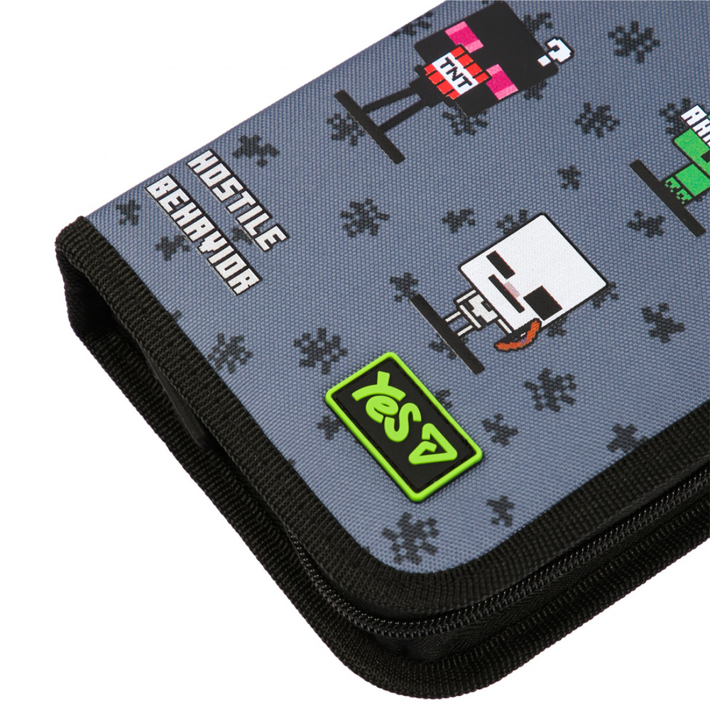 Пенал твердий одинарний з двома клапанами Yes HP-04 Minecraft Reality 533744. Фото 5