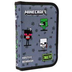 Пенал твердий одинарний з двома клапанами Yes HP-04 Minecraft Reality 533744
