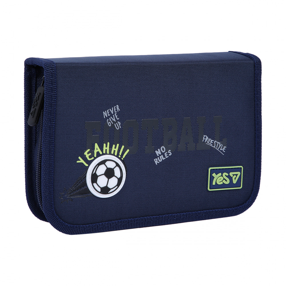 Пенал твердий одинарний з клапаном Yes HP-03 Football 533869