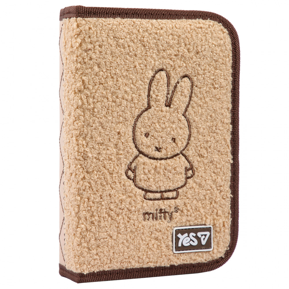 Пенал твердий одинарний з двома клапанами та прозорою кишенею Yes HP-04-N Miffy Bunny 533750