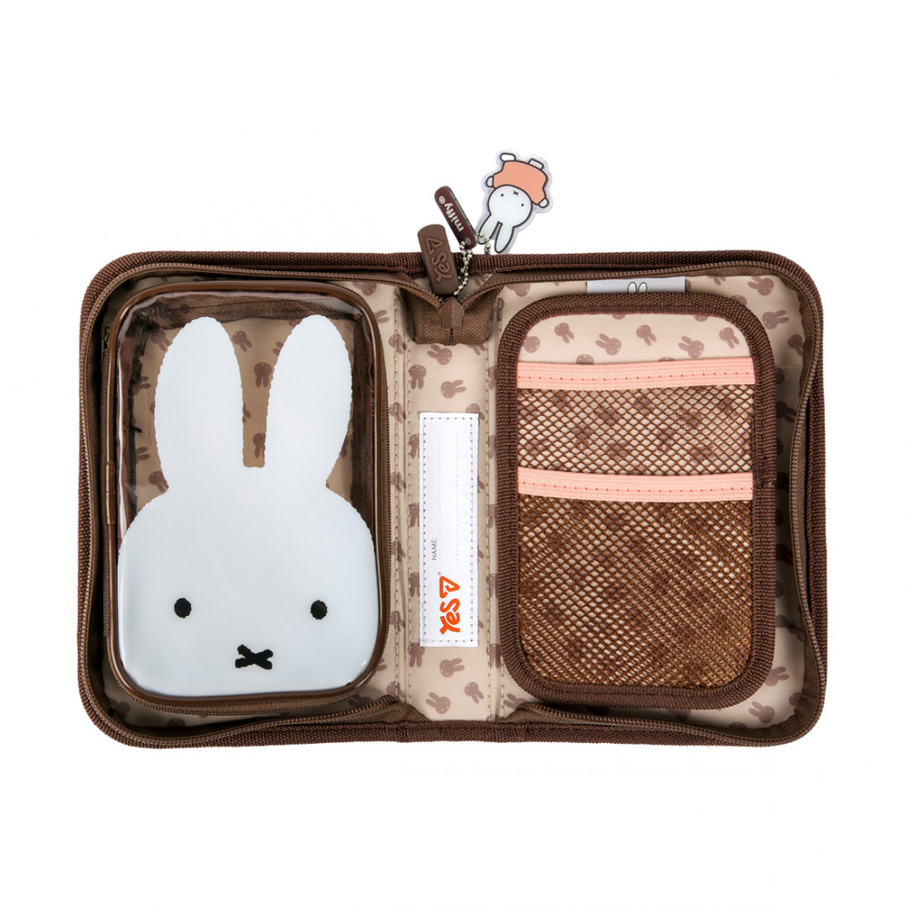 Пенал твердий одинарний з двома клапанами та прозорою кишенею Yes HP-04-N Miffy Bunny 533750. Фото 3