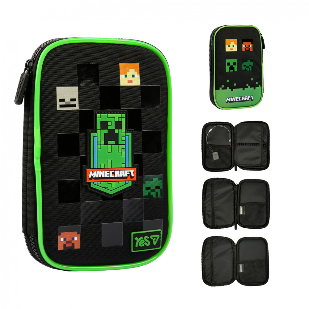 Пенал м'який Yes PH-35 з LED Minecraft Reality 533778