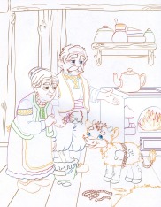 Книга Розмальовка. Курочка Ряба. Фото 5