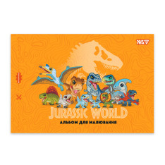 Альбом для малювання Yes А4 12 аркушів скоба з перфорацією Jurassic World Kids 130619. Фото 2