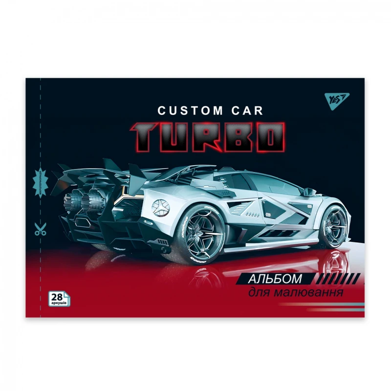Альбом для малювання Yes А4 28 аркушів скоба з перфорацією Cars 130606. Фото 2