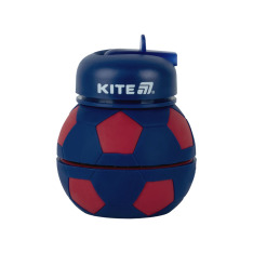 Пляшка для води силіконова Kite K26-1272-3, 550 мл, червоно-синя