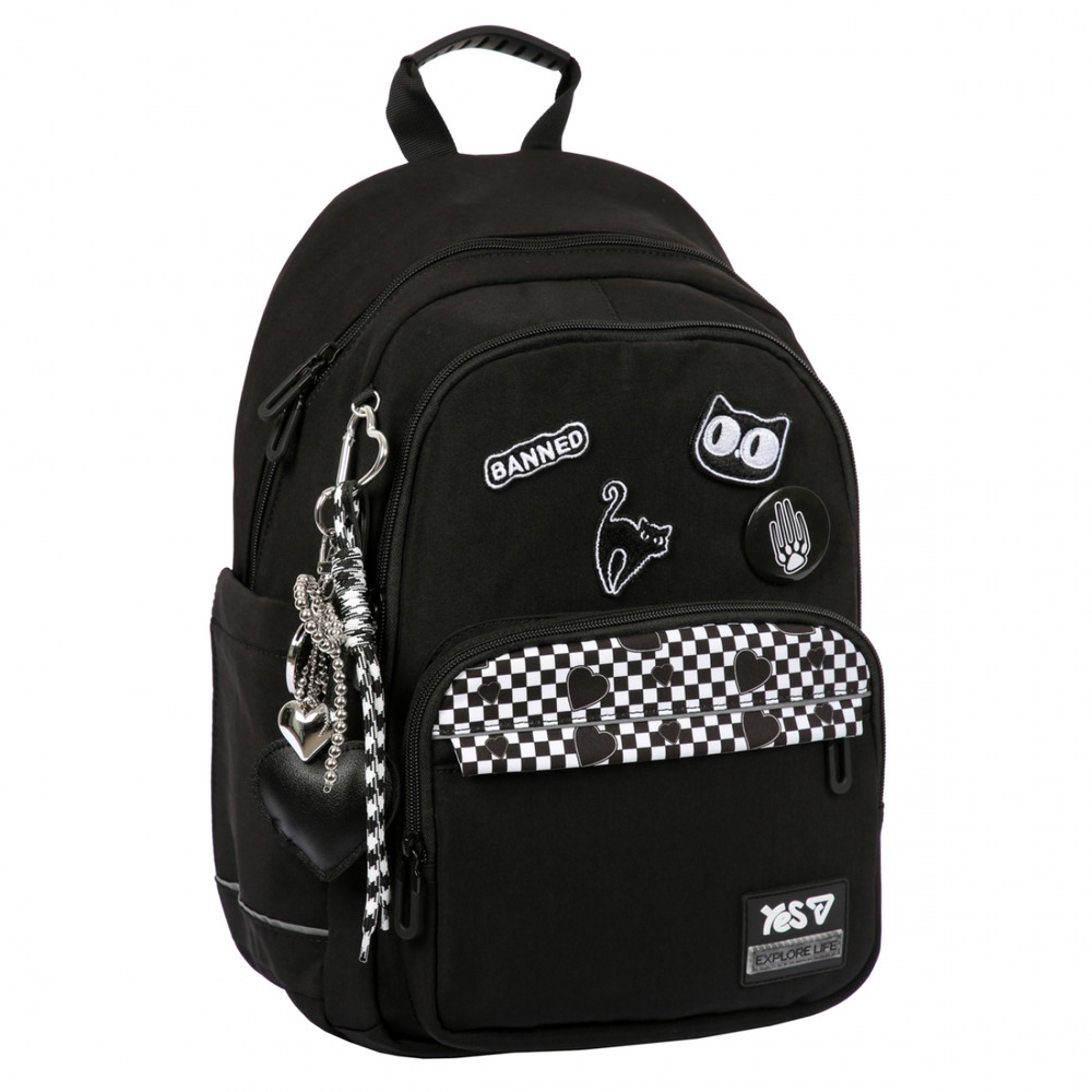 Рюкзак шкільний Yes TS-47M Black Cat 550306