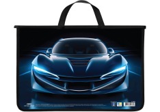 Портфель пластиковий MAXI А4 на блискавці MX30068 (Синє Авто)