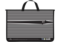 Портфель пластиковий MAXI А4 на блискавці MX30070 (Смуги)