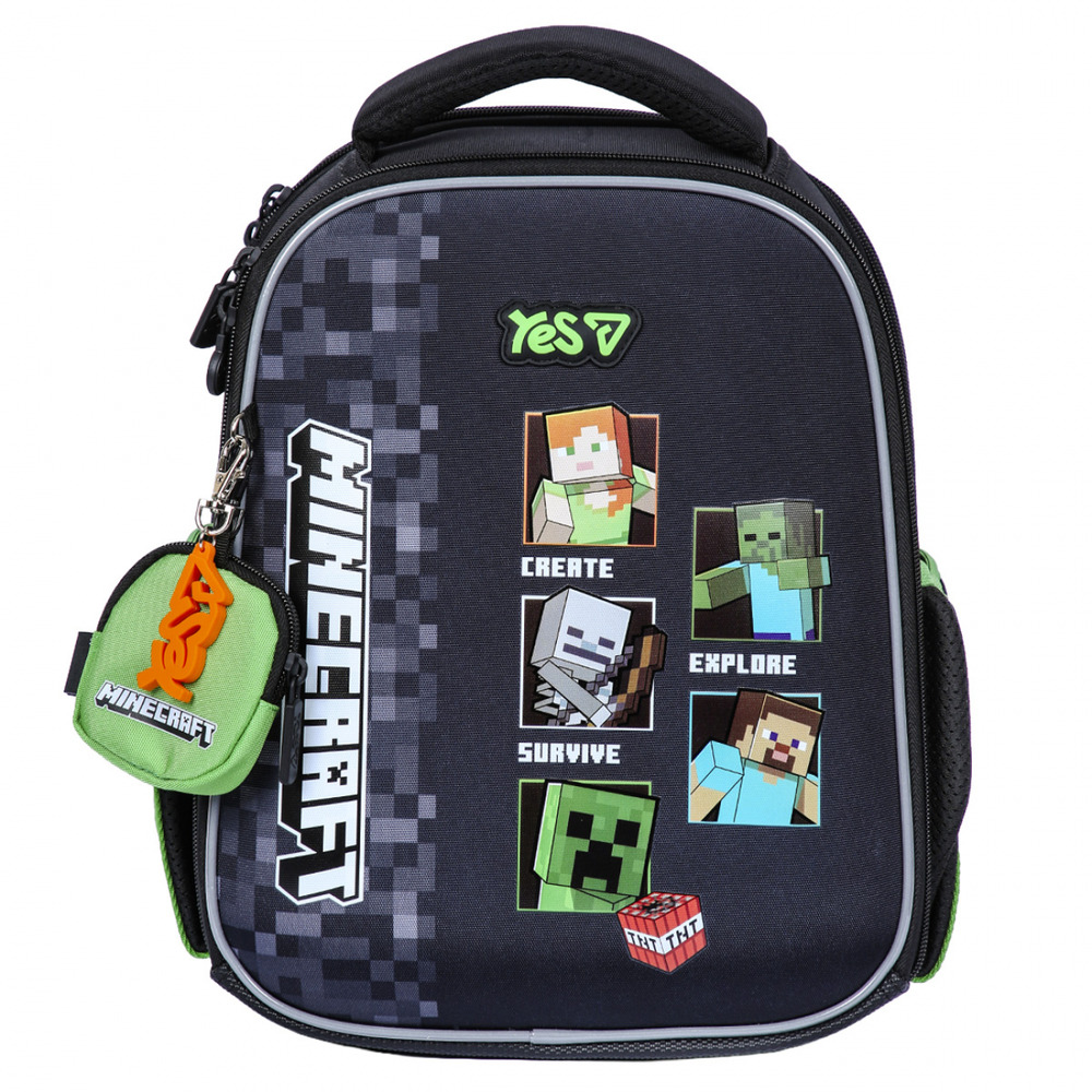 Рюкзак шкільний каркасний Yes H-100S Minecraft Reality 550223. Фото 2