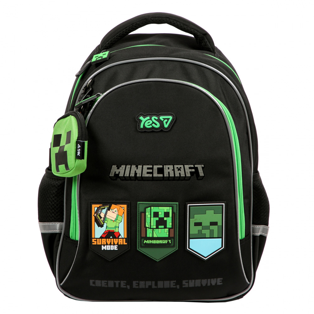 Рюкзак шкільний напівкаркасний Yes S-115M Minecraft Mode 550298. Фото 2