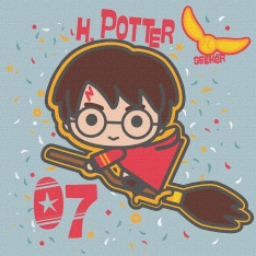Картина за номерами Ideyka. WB Harry Potter: Політ на мітлі 25х25см
