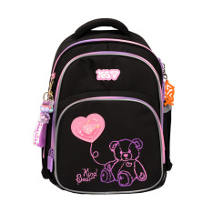 Рюкзак шкільний напівкаркасний Yes S-91M Pink Bear 550499