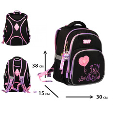 Рюкзак шкільний напівкаркасний Yes S-91M Pink Bear 550499. Фото 3