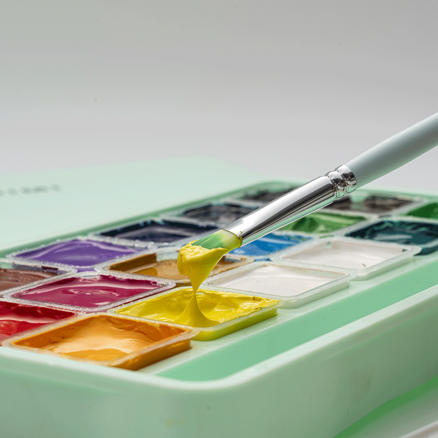 Фарби гуашеві HIMI Jelly Cup 18х30 мл TBT34. Фото 7