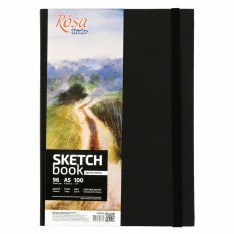 Скетчбук ROSA Studio A5 96 аркушів, чорний 16R5015