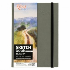 Скетчбук ROSA Studio A5 96 аркушів, сірий 16R5002