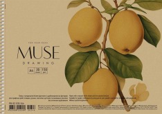 Альбом для малювання Muse Школярик А4 30 аркушів 150г/м2, крафт PB-SC-030-346. Фото 2