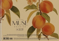 Альбом для малювання Muse Школярик А4 30 аркушів 150г/м2, крафт PB-SC-030-346