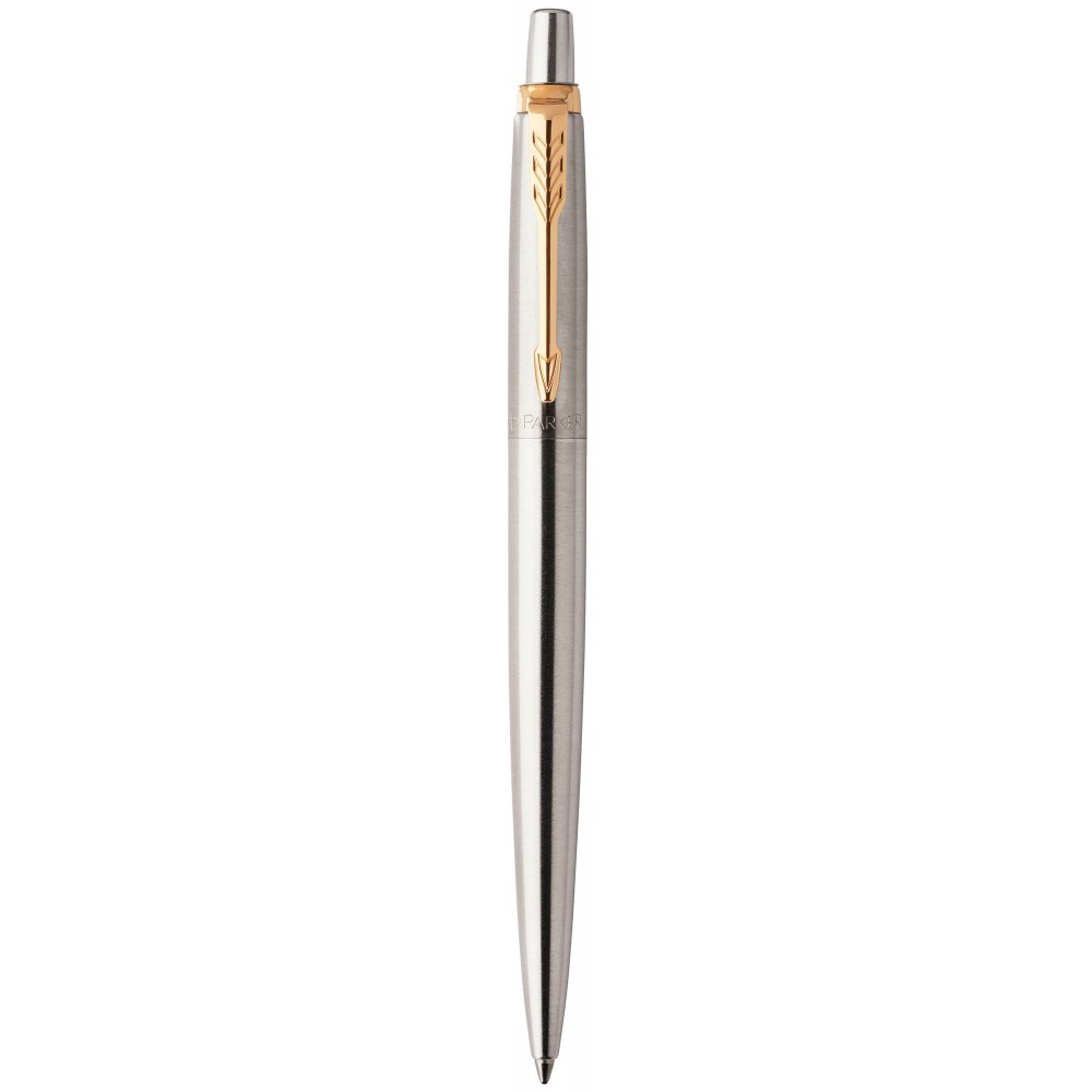 Ручка Parker Jotter сталь з позолотою, гелева 16 062