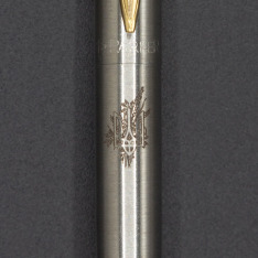 Ручка Parker Jotter Ukraine сталь з позолотою, кулькова, Тризуб з пшеницею 16 032_T066b. Фото 4