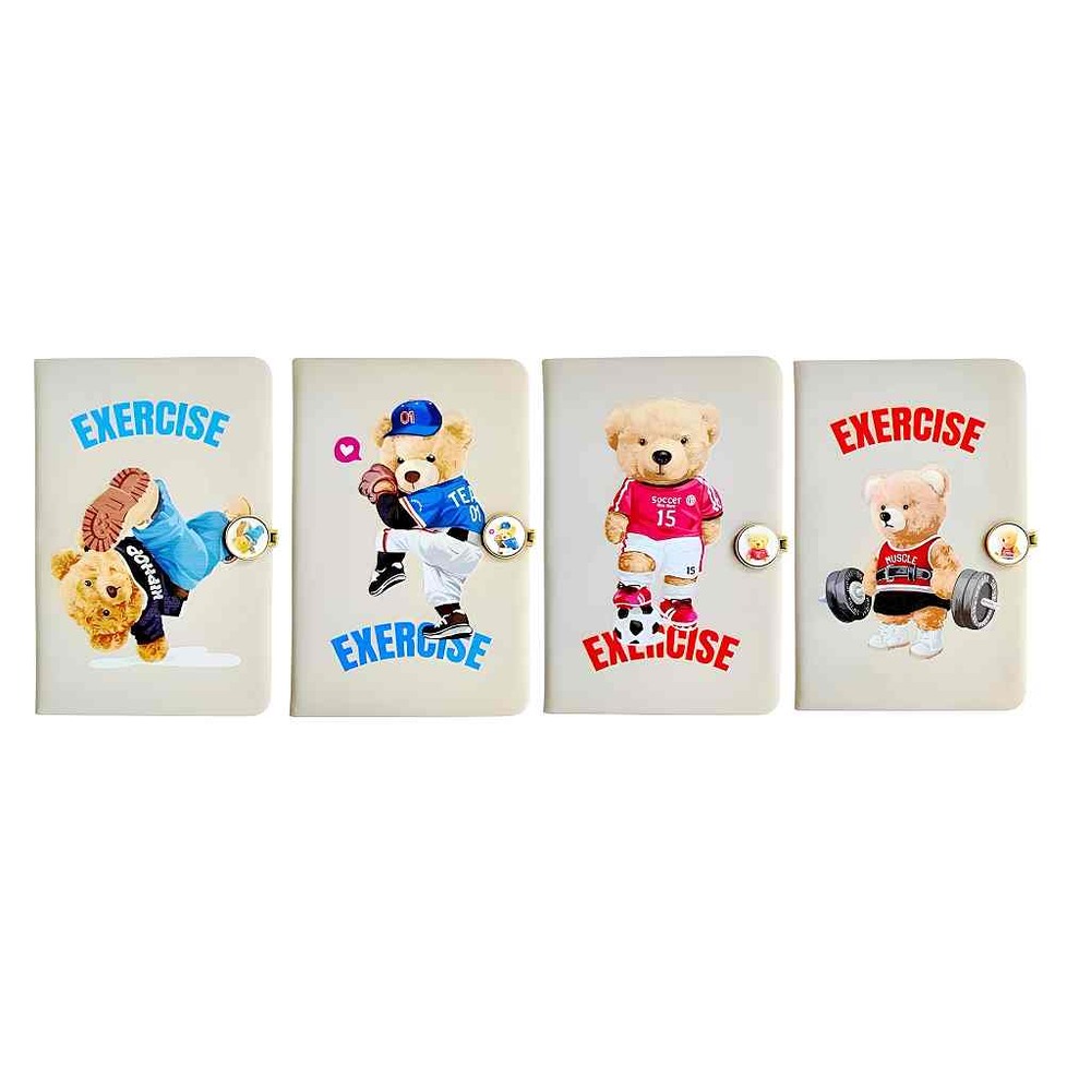 Блокнот Malevaro на магніті А5 80 аркушів, PU Teddy 2 763913ML