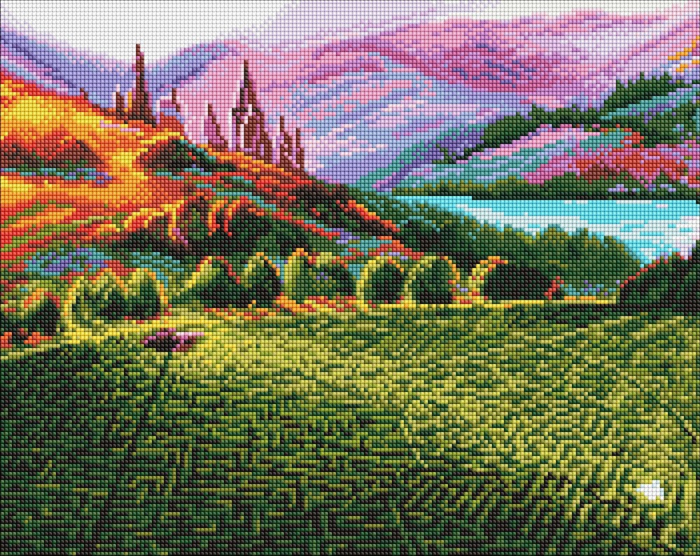 Алмазна мозаїка Ideyka.  WB Harry Potter: Лабіринти 40х50см