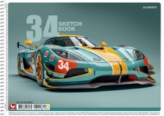 Альбом для малювання Школярик на спіралі A4 30 аркушів 120г/м2 PB-SC-030-8056. Фото 3