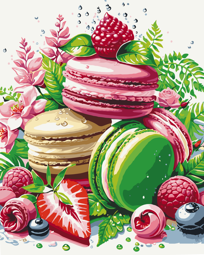 Картина за номерами ArtCraft. Макаруни 40х50 см