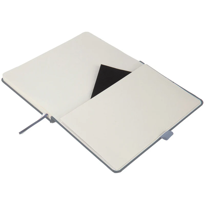Книга записна Axent Partner 8201-62-A, 125x195 мм, 96 аркушів, клітинка, сіра. Фото 5